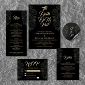 Bis zum Tod tun uns Teil Schwarze Rose Hochzeit Serviette