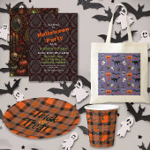 Halloween Orange Black Geschenkpapier