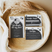 Halloween Retro Grunge Diskothek Ball Wedding Tischnummer