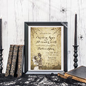 Halloween Tischnummer Skeleton Couple