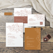 Elegante handgearbeitete Terrakotta-Details Begleitkarte