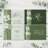 Salbeigrüne handgezeichnete florale botanische Hoc Programm (Personalisiere diese Kollektion eines unabhängigen Creators.)