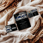 Photo Handcuffs American Flag Police Graduation Ankündigung