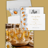 Happy Daisy Wedding Save the Date Card Einladung