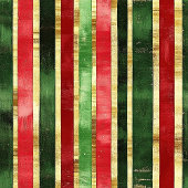 Elegante Gold Red Green Stripes Weihnachten Geschenkpapier Set