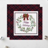 Je stärker das Merrier Red Kariert ist Schaumweinetikett