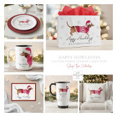 Happy Howlidays Script Personalisierte Weihnachten Gummistempel