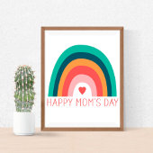 Happy Mama Day Rainbow Heart Modern Bright Colors Kaffeetasse