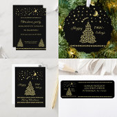 Glückliche Pawlidays, goldglänzende Paw Weihnachts Metall Brotdose