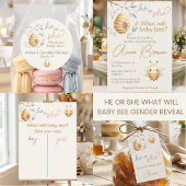 Was wird das Geschlecht von Baby Bee sein Willkomm Poster