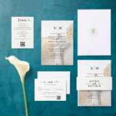 Einfaches Skript-Et-Zeichen-Monogramm-Hochzeit Runder Pappuntersetzer (Personalisiere diese Kollektion eines unabhängigen Creators.)
