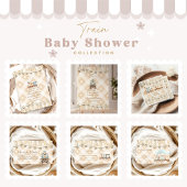 Note for Baby Hearts Watercolor Train Baby Begleitkarte