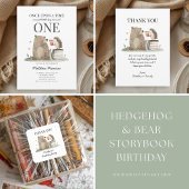 Storybook Woodland Animals Birthday Pappbecher