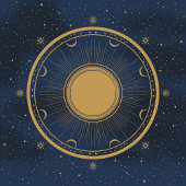 stars and sun schaumweinetikett