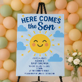 "Hier kommt der Sohn" Vertikale Einladungskarte Einladung