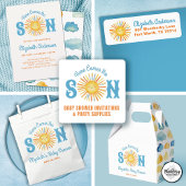 Hier kommt die Son Sunshine Baby Dusche Pappteller