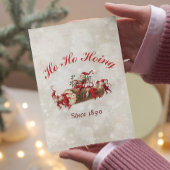 Ho Ho Hoing seit 1890 Weihnachtsgrüße Poster