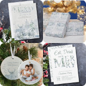 Essen Sie trinken und seien Sie froh Wasserfarbe W Geschenkpapier