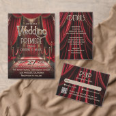 Hollywood Red Carpet Premiere Wedding Programm (Personalisiere diese Kollektion eines unabhängigen Creators.)