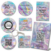 Holographic Thin Candle Label Etiketten
