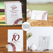 Baseball-Theme-Skript Tischnummer