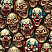 Halloween-Party der entsetzlichen Clowns Rechteckiger Pappuntersetzer