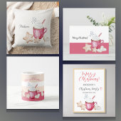 Heiße Kakao und Kekse Wasserfarbe Einladung