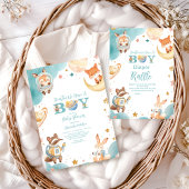 Houston, wir haben eine Junge Außenraumdusche Pappteller