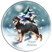 Hovawart Weihnachtsgeschenken Feiertagskarte