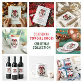 Howdy Christmas Party Cowgirl Weihnachtsschuhe Einladung