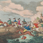 Jagd - Papierlüfter Fächer