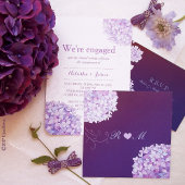 Southern Hydrangea Bloms Spring Wedding Dusche Einladung