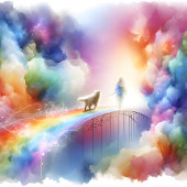 Ich treffe dich auf der Rainbow Bridge Fliese