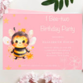 I Bee Two Girl Birthday Party Fleecedecke
