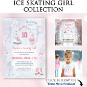 Ice Skaten Party Rosa Schnee Winter Girl Geburtsta Geschenkschachtel