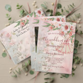 Hochzeitsprogramm für Vintage Blush-Dress (Personalisieren Sie die Kollektion dieses unabhängigen Creators. Test)