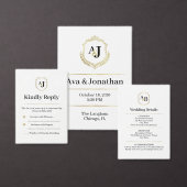Kaiserliche Luxus-Save-the-Date-Karte – Monogramm- Save The Date (Personalisiere diese Kollektion eines unabhängigen Creators.)
