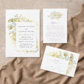 Modern Wild Blume Boho Wedding Address (Personalisiere diese Kollektion eines unabhängigen Creators.)