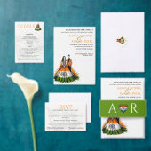 India Couple Wedding Einladung (Personalisiere diese Kollektion eines unabhängigen Creators.)