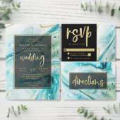 "moderne abstrakte Hochzeitsprogramm Programm (Personalisiere diese Kollektion eines unabhängigen Creators.)