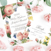 Vintage Rose Garten Party Tischnummern