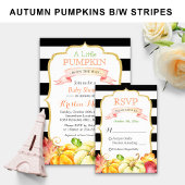 Autumn Pumpkin Maple Blätter Hochzeit im Herbst Da Geschenkanhänger