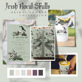 Brille oder Die Irish Floral Skull Junggeselinnen- T-Shirt