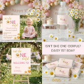 Isn't She One-derful First Birthday Daisy Ripsband