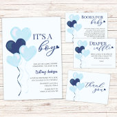 Blue Heart Valentines Es ist eine Baby-Dusche Serviette