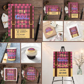 Es ist ein Mädchen Rustic Lumberjack Flannel Baby Einladung