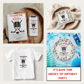 It’s Game Time Hockey 1st Birthday Party Serviette