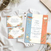 Italian Café Doodle Baby Shower Einladung