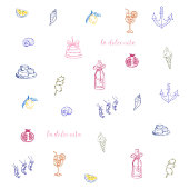 Cute Italian Minimalist Birthday Serviette