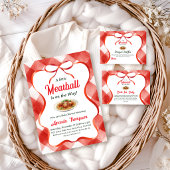 Italienische rote Gingham-Fleischbällchen-Pasta-Ba Pappteller